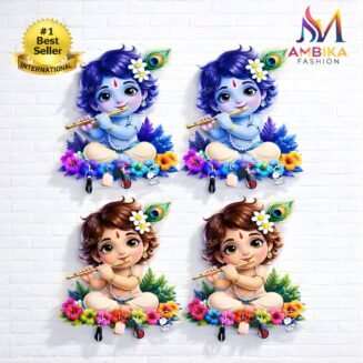 New Little Krishna Combo Key Holder Set of 4